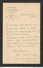 Nachlass Franz Steindachner, Brief von L. Berg an Franz Steindachner (23.03.1905), Inv.Nr. 36.01, Seite 1